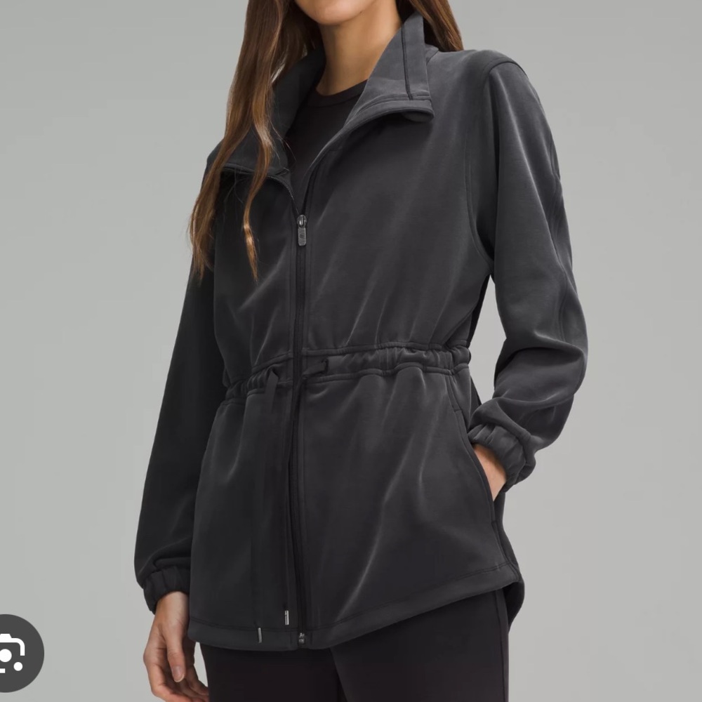 NWOT Softstreme Cinch Waist Full Zip Jacket